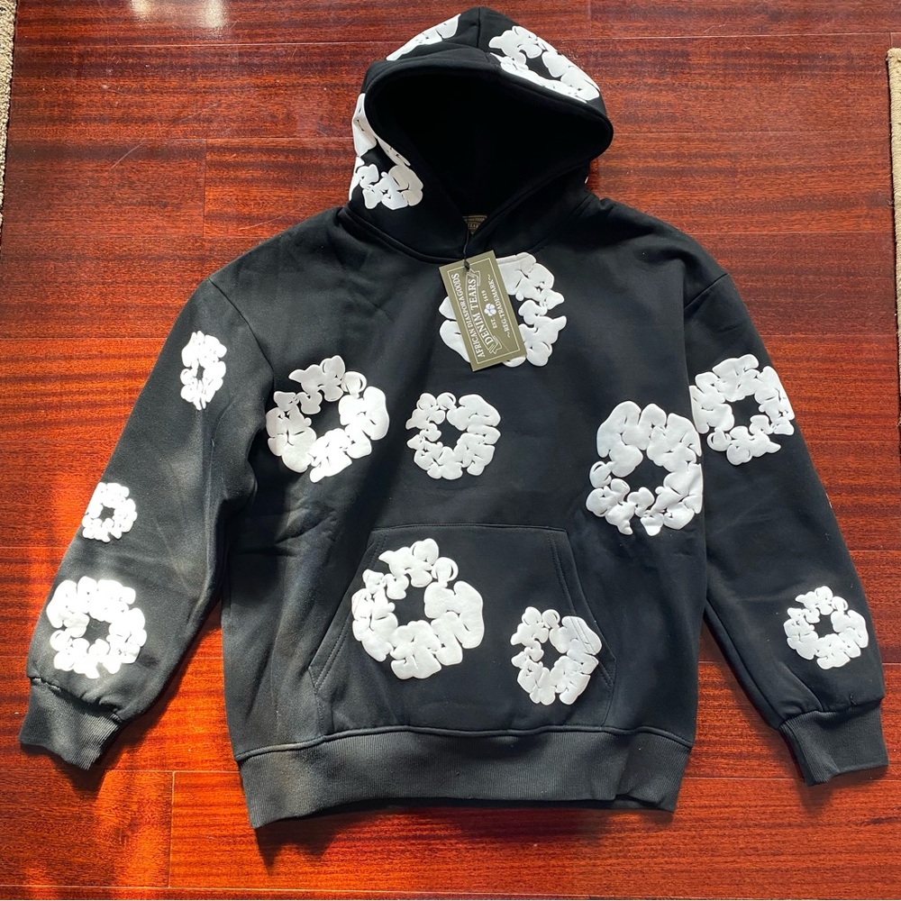 Denim tears hoodie size M black